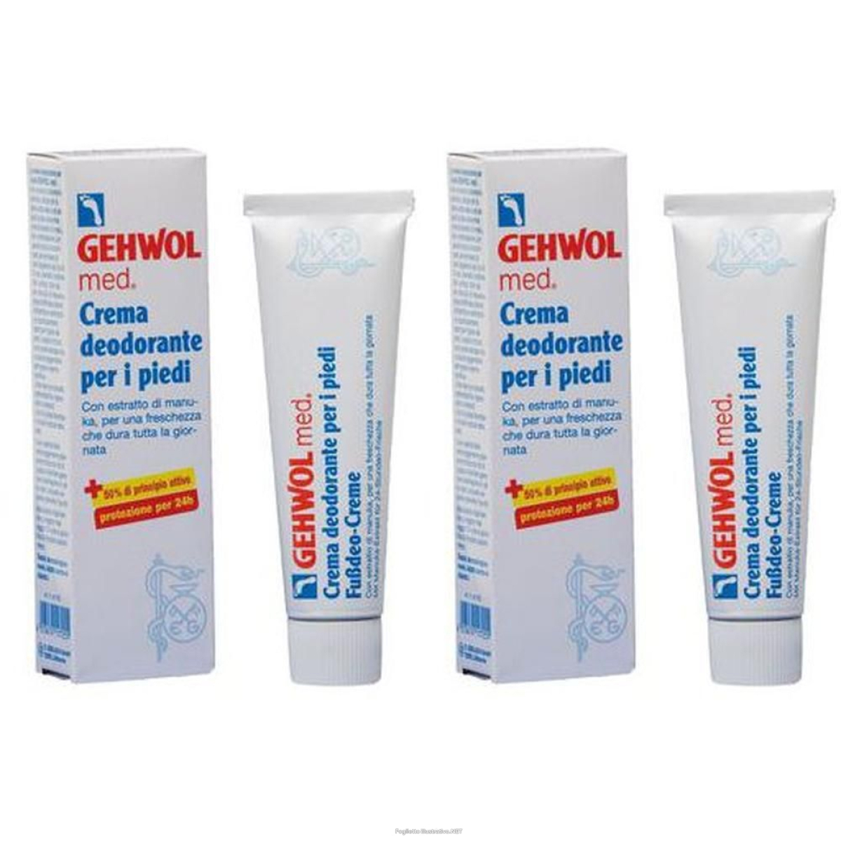 Acquista Online gehwol med crema deodorante per i piedi 75 ml 2x75 ml piedi e Cerca il miglior prezzo
