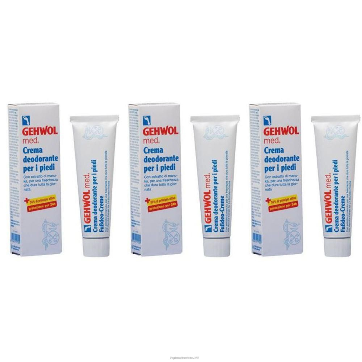Acquista Online gehwol med crema deodorante per i piedi 75 ml 3x75 ml piedi e Cerca il miglior prezzo