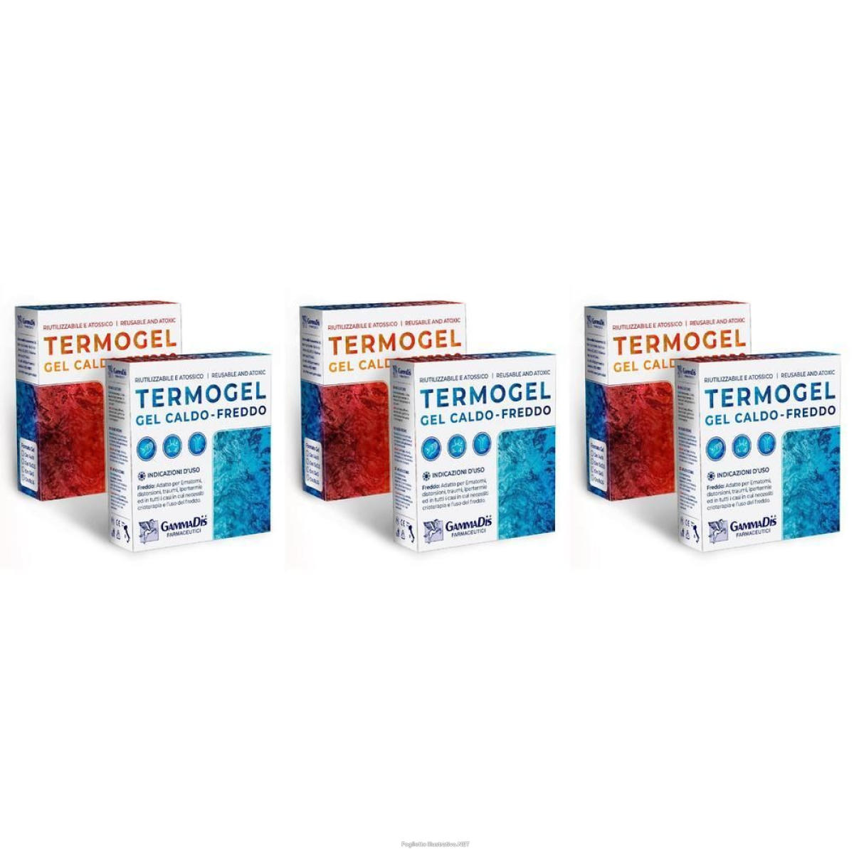 Acquista Online gel caldo/freddo termogel 11x26 gammadis 3x1 pz compresse e Cerca il miglior prezzo
