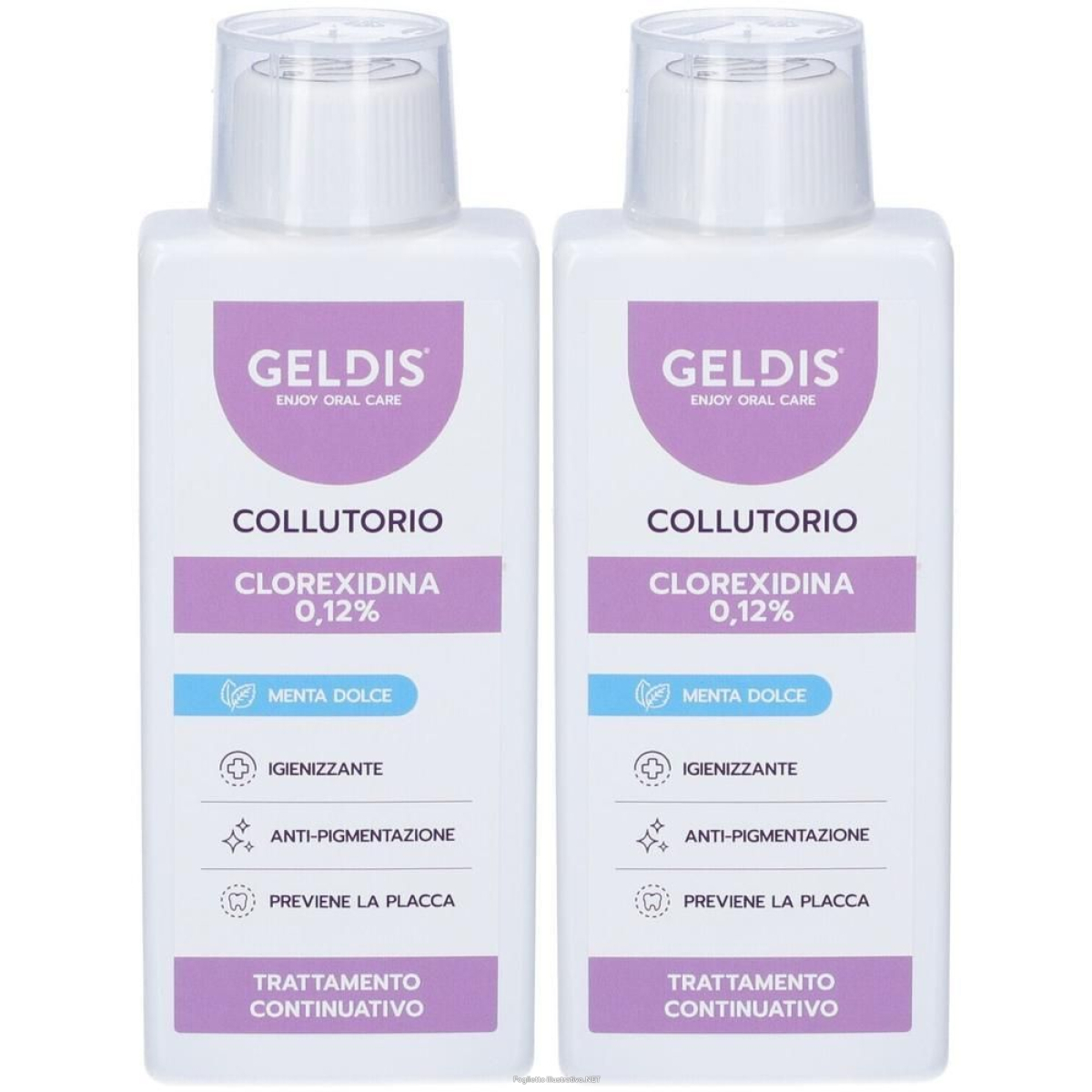 Acquista Online geldis clorexidina 0,12% menta 2x200 ml collutorio e Cerca il miglior prezzo