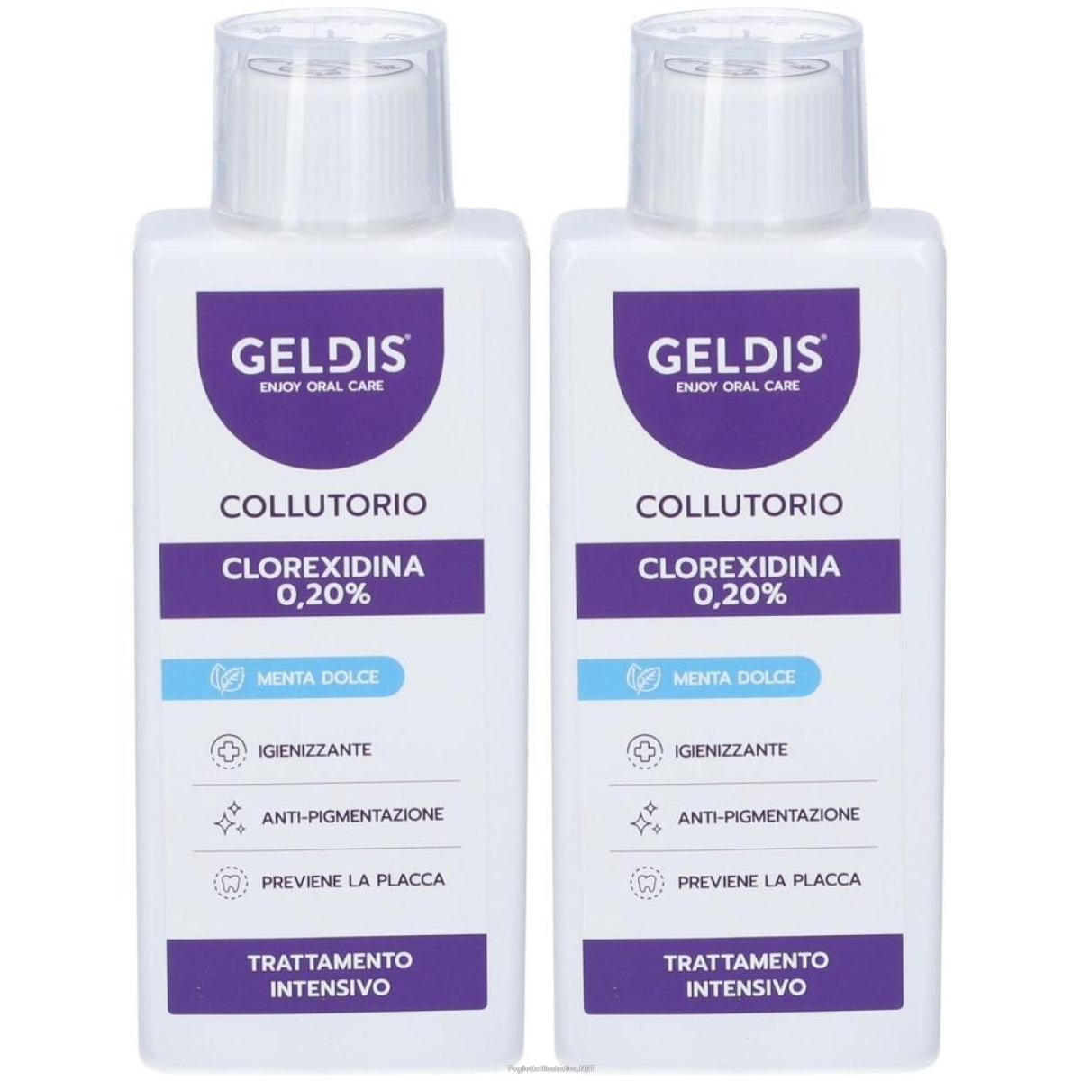 Acquista Online geldis clorexidina 0,20% menta 2x200 ml collutorio e Cerca il miglior prezzo
