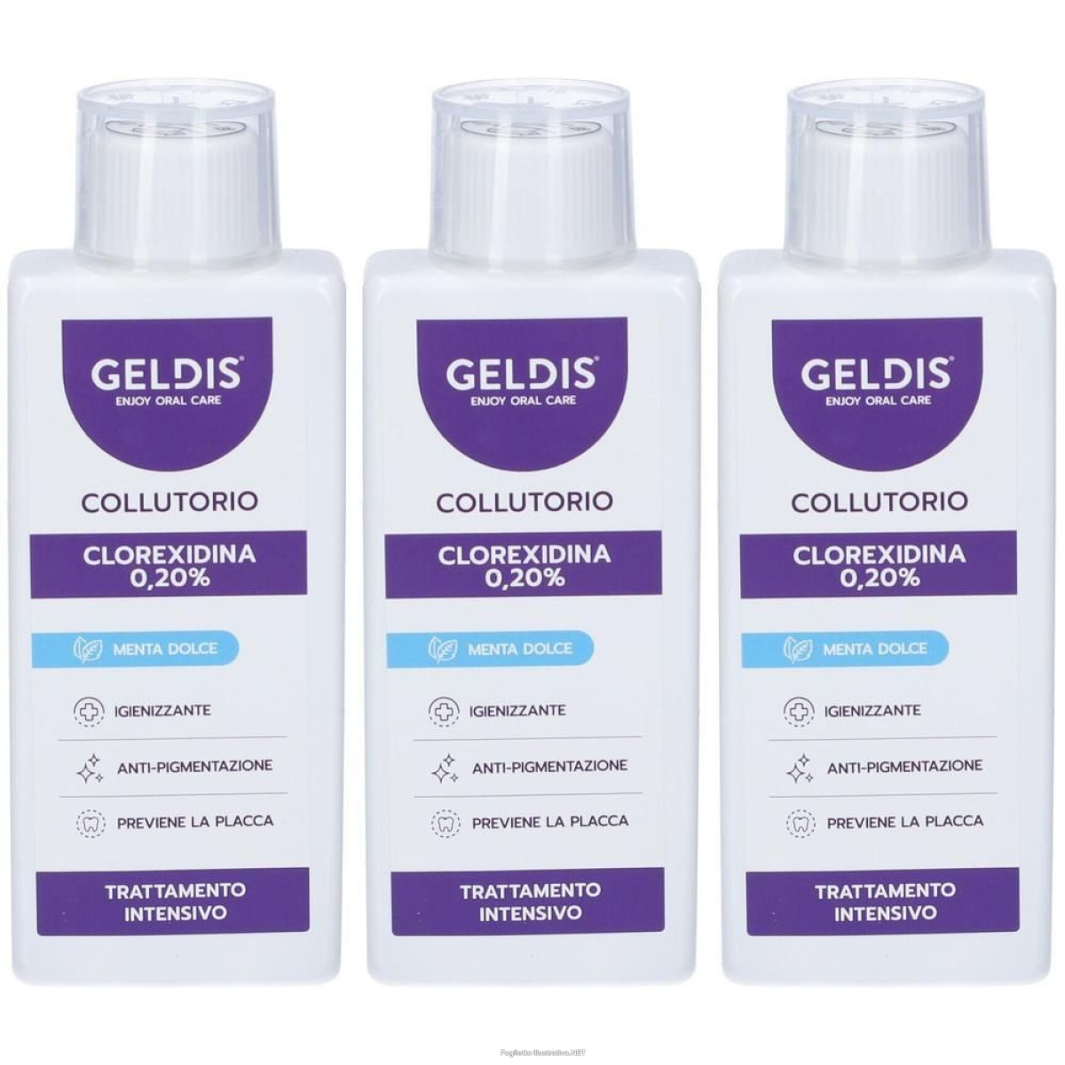 Acquista Online geldis clorexidina 0,20% menta 3x200 ml collutorio e Cerca il miglior prezzo