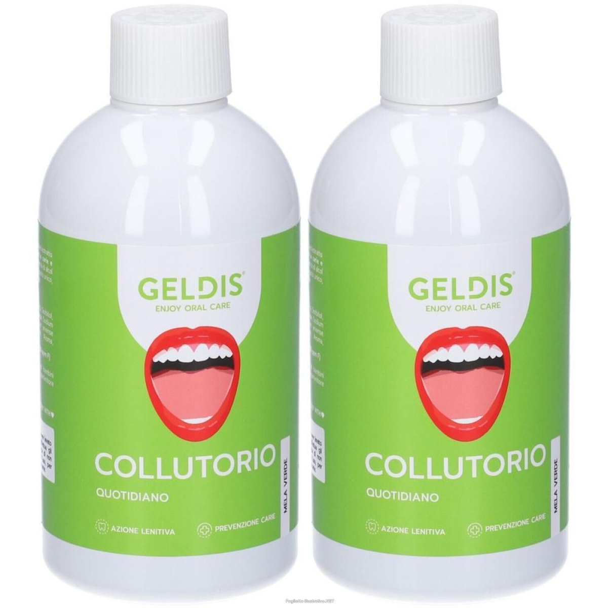 Acquista Online geldis collutorio quotidiano alla mela verde 500 ml 2x500 e Cerca il miglior prezzo