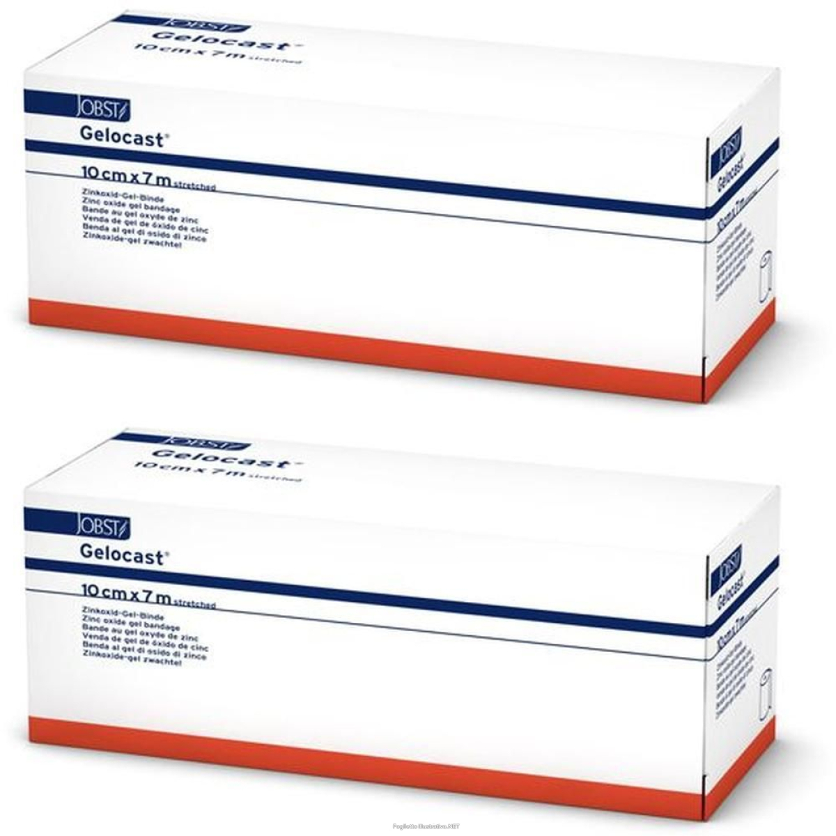 Acquista Online gelocast benda non elastica gel di ossido zinco 700x10 cm 2x1 pz as e Cerca il miglior prezzo