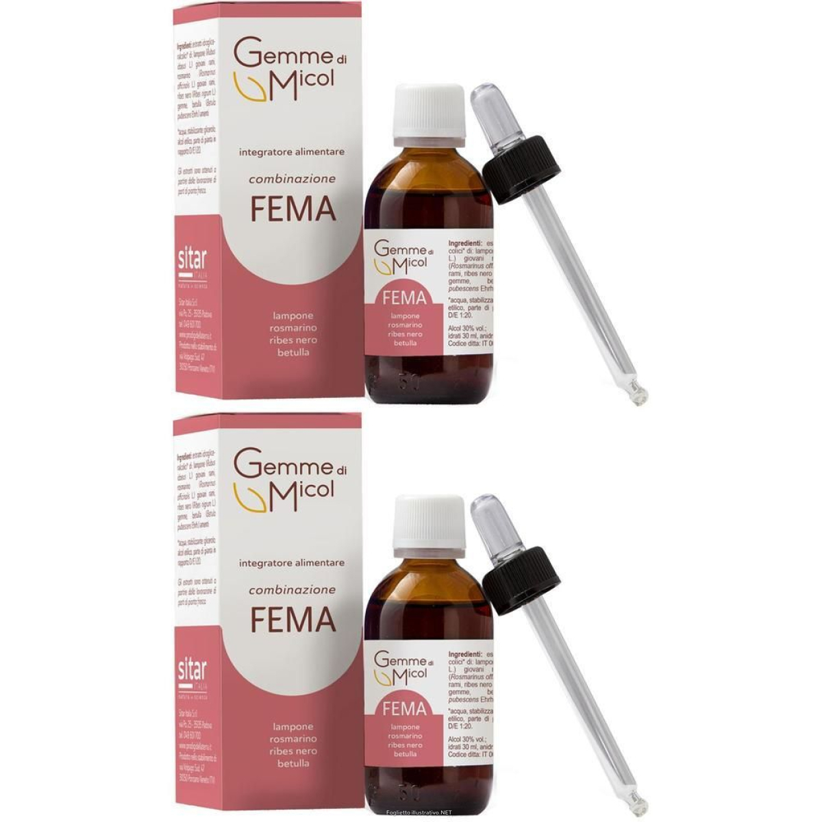 Acquista Online gemme di micol fema 30 ml 2x30 ml gocce orali e Cerca il miglior prezzo
