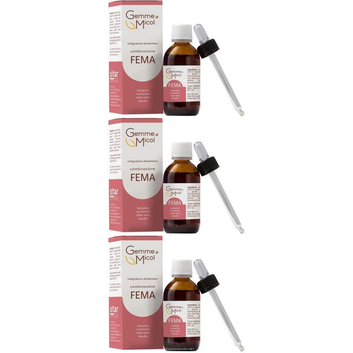 Acquista Online gemme di micol fema 30 ml 3x30 ml gocce orali e Cerca il miglior prezzo