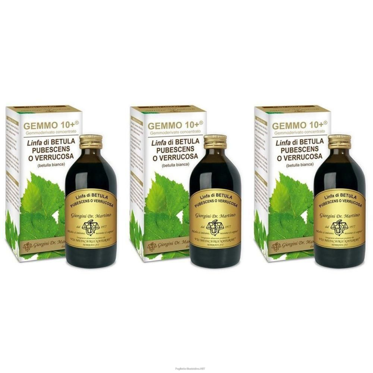 Acquista Online gemmo 10+ betulla b linfa 200 ml liquido analcolico 3x200 ml gocce ora e Cerca il miglior prezzo