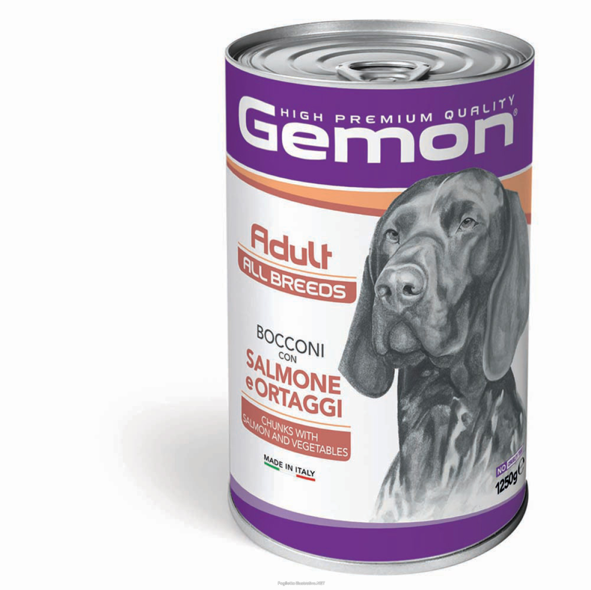 Acquista Online gemon cane bocconi all breed adult salmone ortaggi 1,25kg (lattina) e Cerca il miglior prezzo