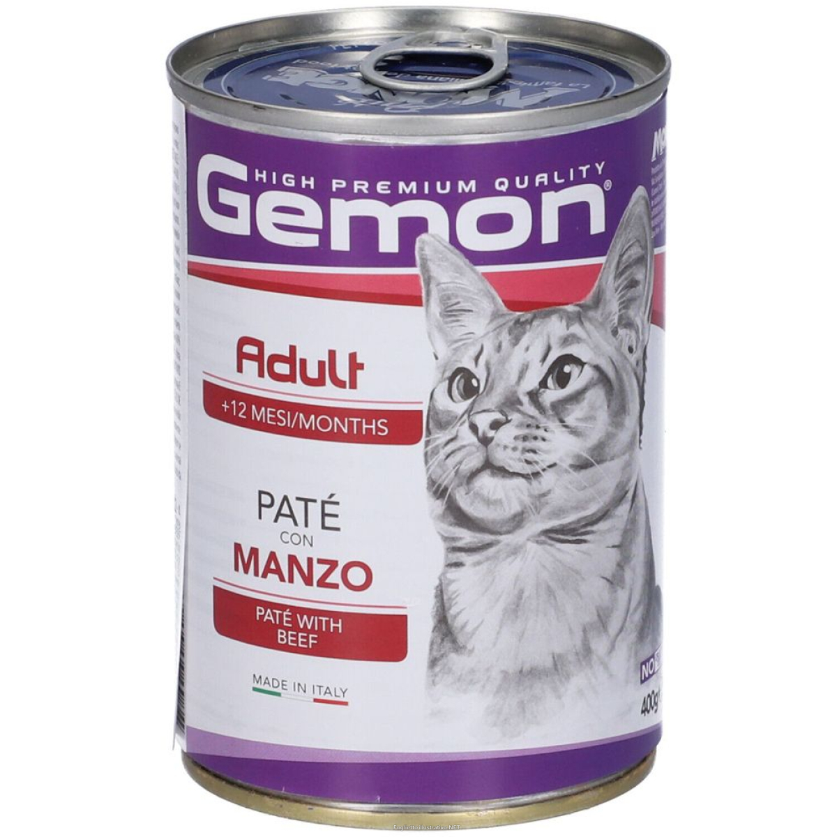 Acquista Online gemon cat adult paté con manzo set da 24 24x400 g mangime e Cerca il miglior prezzo