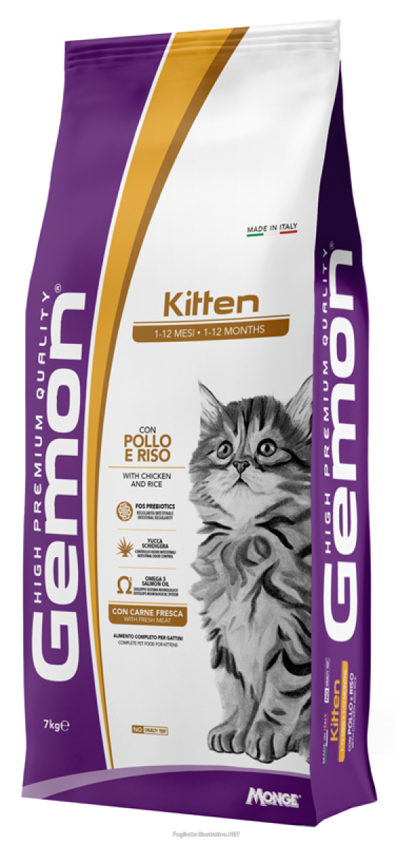 Acquista Online gemon cat kitten pollo e riso cibo secco per gattini in accrescimento sacco 7kg 4684 e Cerca il miglior prezzo