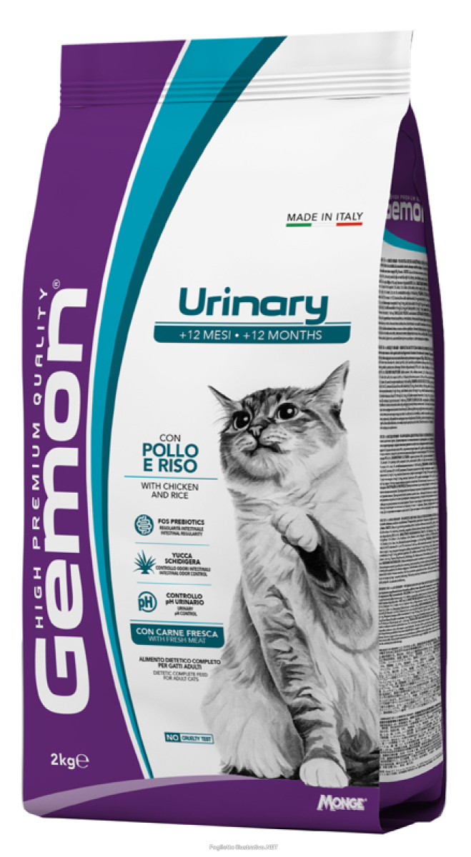 Acquista Online gemon cat urinary pollo e riso cibo secco per gatti adulti sacco 2kg 4684 e Cerca il miglior prezzo