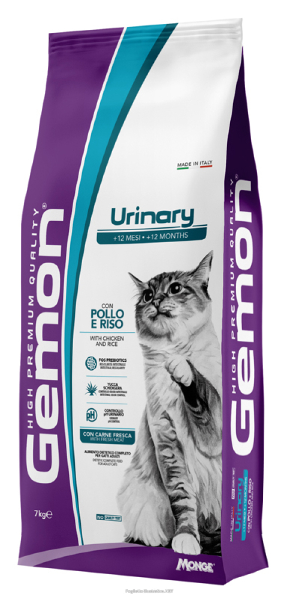 Acquista Online gemon cat urinary pollo e riso cibo secco per gatti adulti sacco 7kg 4684 e Cerca il miglior prezzo