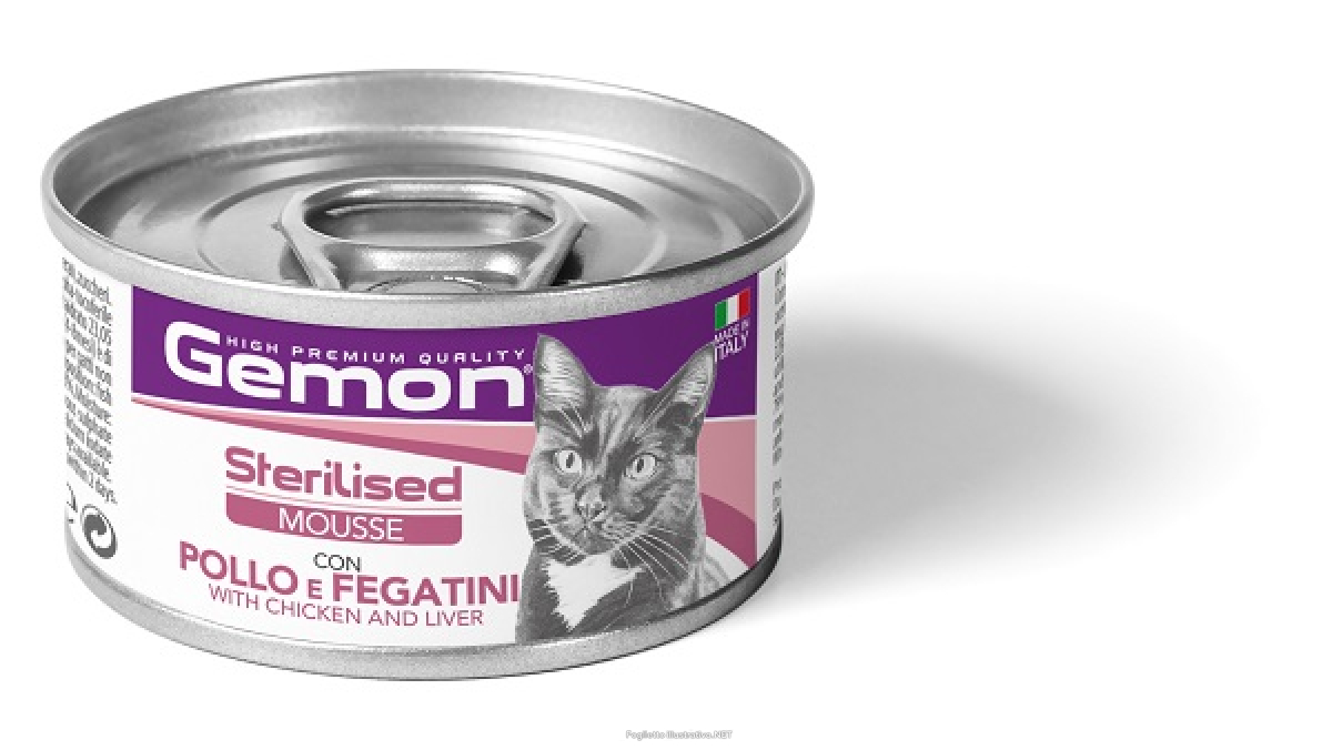 Acquista Online gemon gatto sterilised mousse pollo fegatini 85gr (lattina) e Cerca il miglior prezzo
