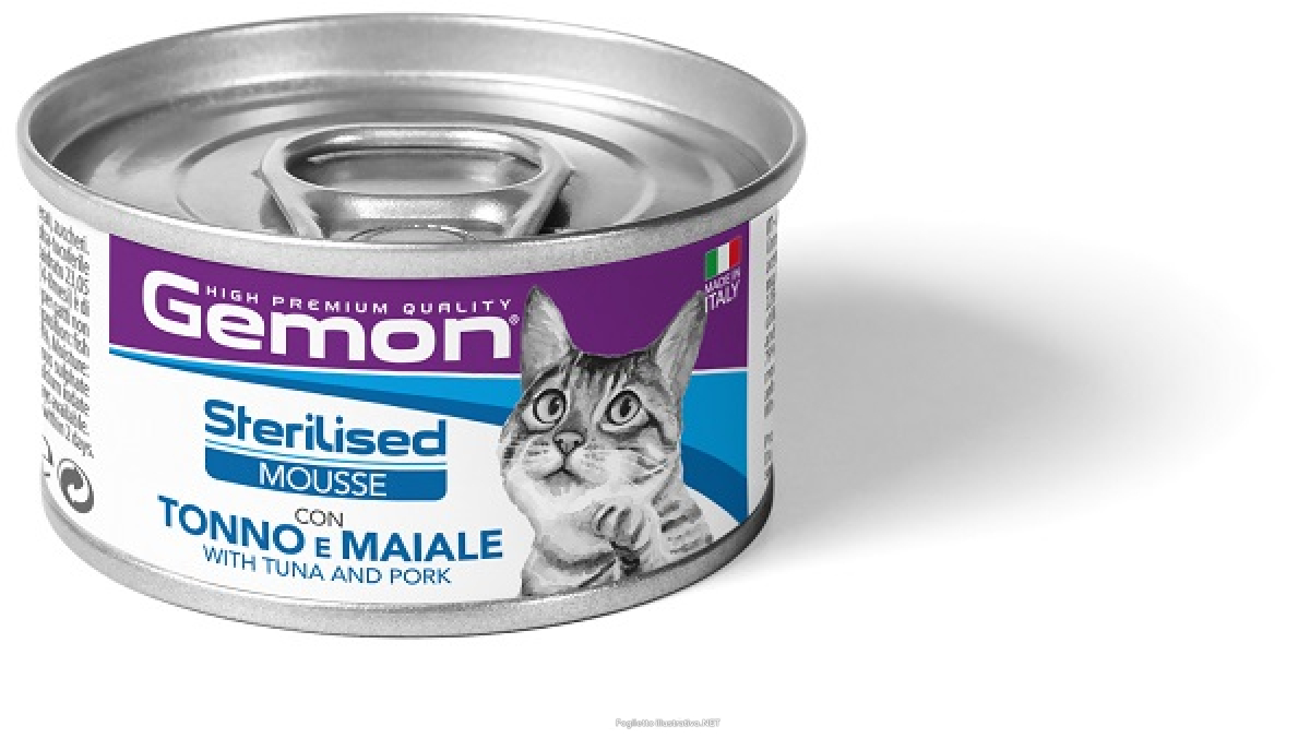 Acquista Online gemon gatto sterilised mousse tonno maiale 85gr (lattina) e Cerca il miglior prezzo