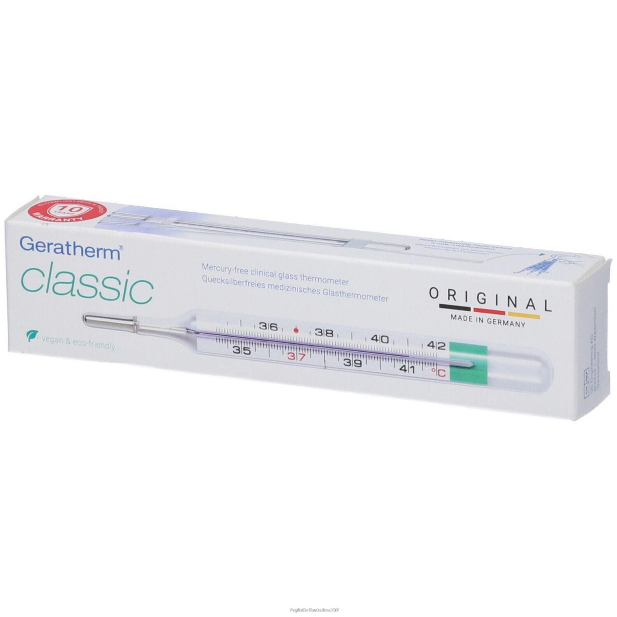 Acquista Online geratherm classic termometro analogico in vetro 4x1 st e Cerca il miglior prezzo