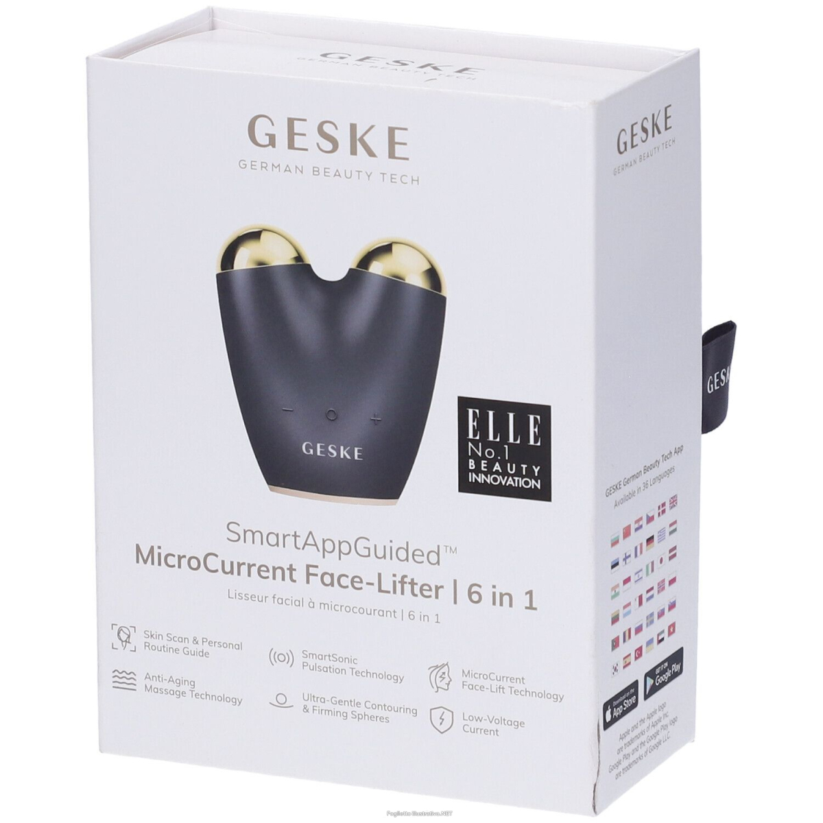 Acquista Online geske microcurrent face-lifter | 6 in 1 grigio pz altro e Cerca il miglior prezzo
