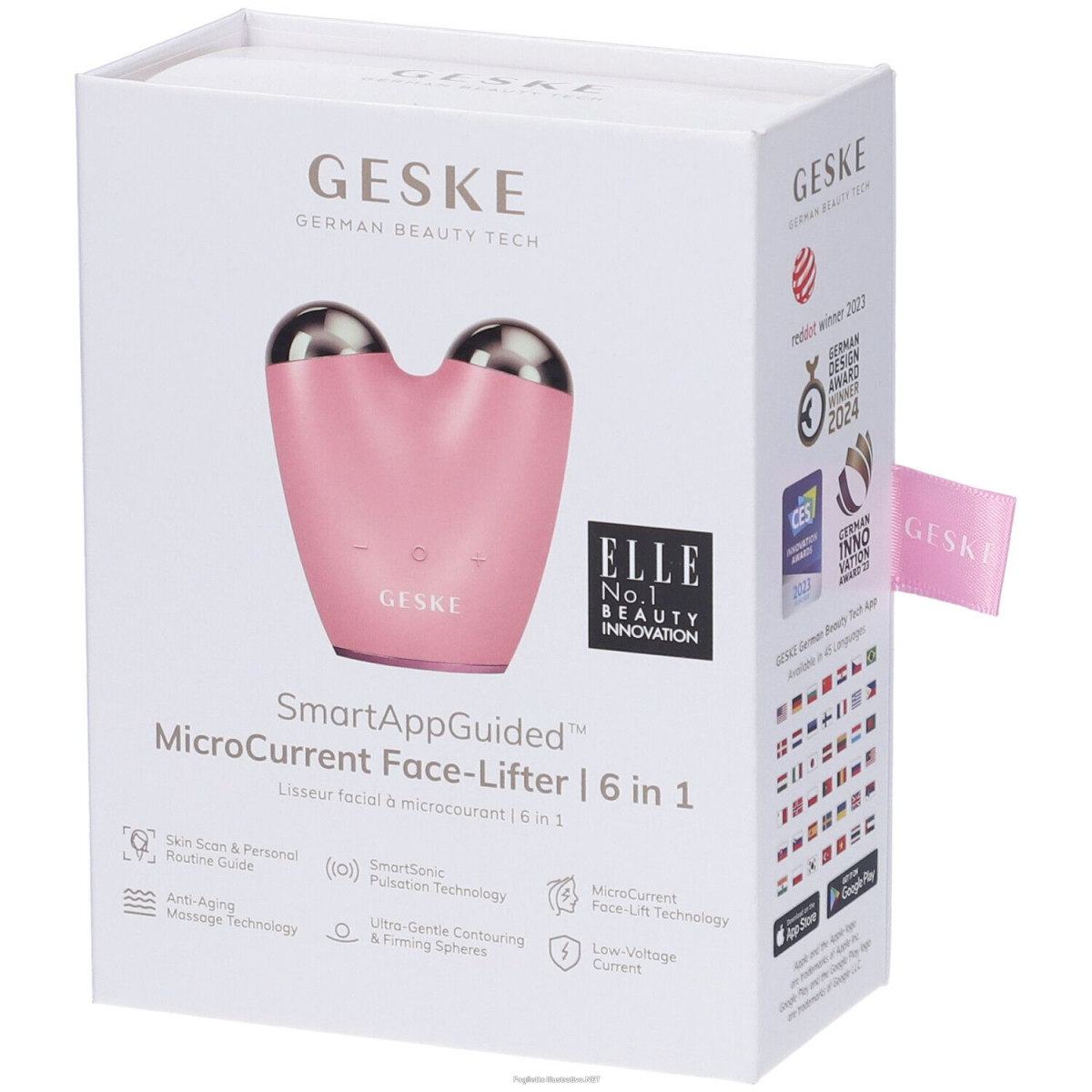 Acquista Online geske microcurrent face-lifter | 6 in 1 rosa pz altro e Cerca il miglior prezzo