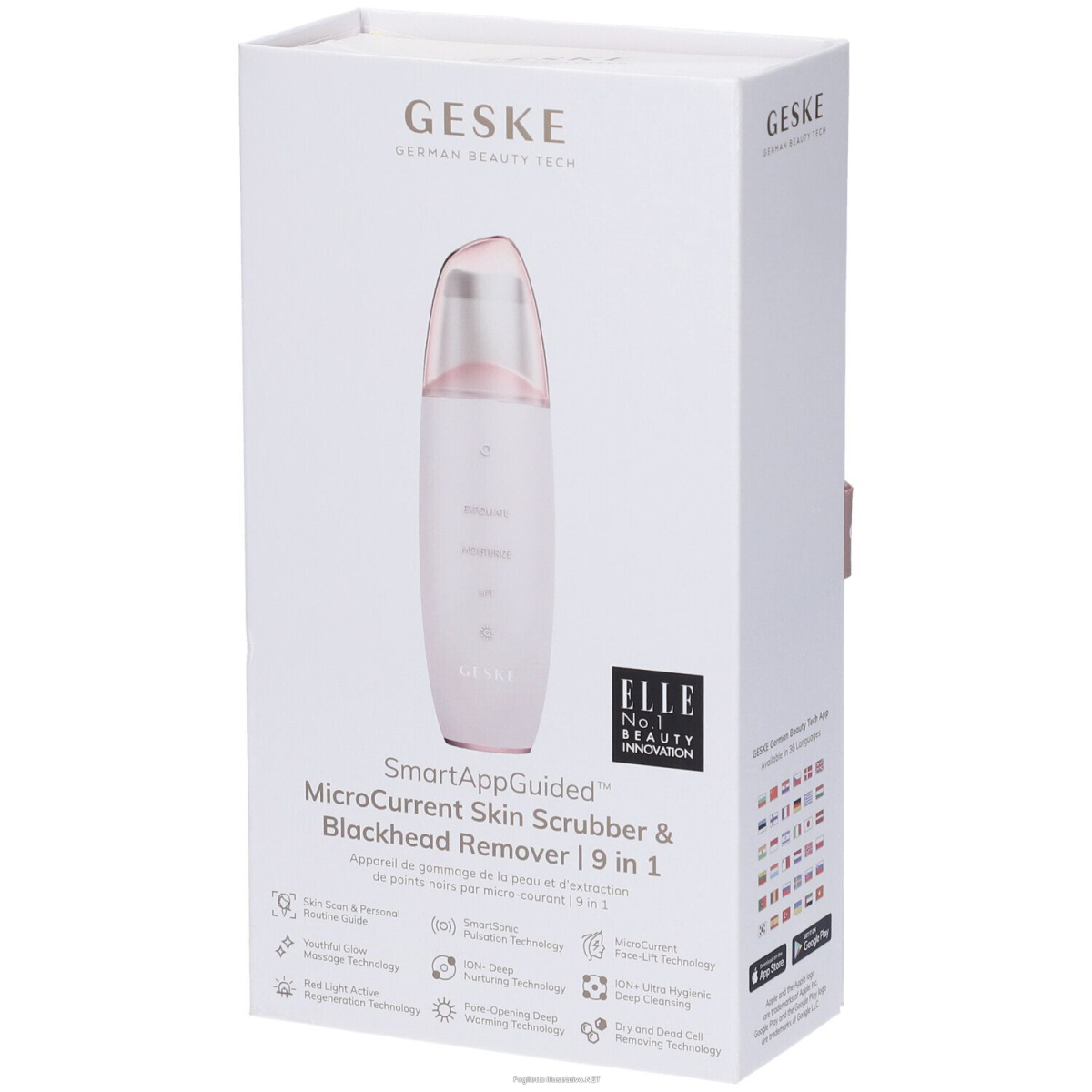 Acquista Online geske microcurrent skin scrubber & blackhead remover | 9 in 1 starligh e Cerca il miglior prezzo