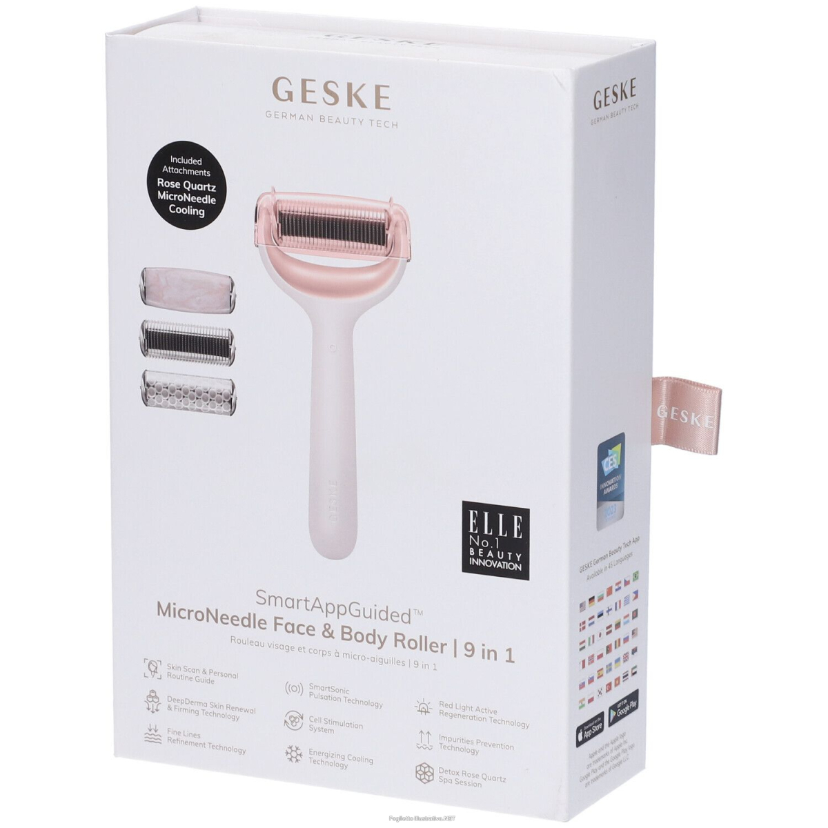 Acquista Online geske microneedle face & body roller | 9 in 1 starlight pz altro e Cerca il miglior prezzo