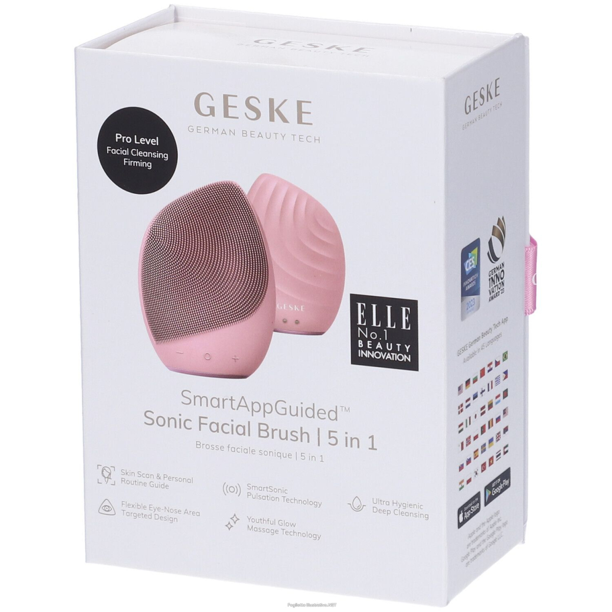 Acquista Online geske sonic facial brush | 5 in 1 rosa pz altro e Cerca il miglior prezzo