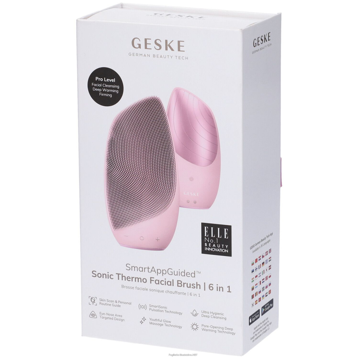 Acquista Online geske sonic thermo facial brush | 6 in 1 rosa pz altro e Cerca il miglior prezzo