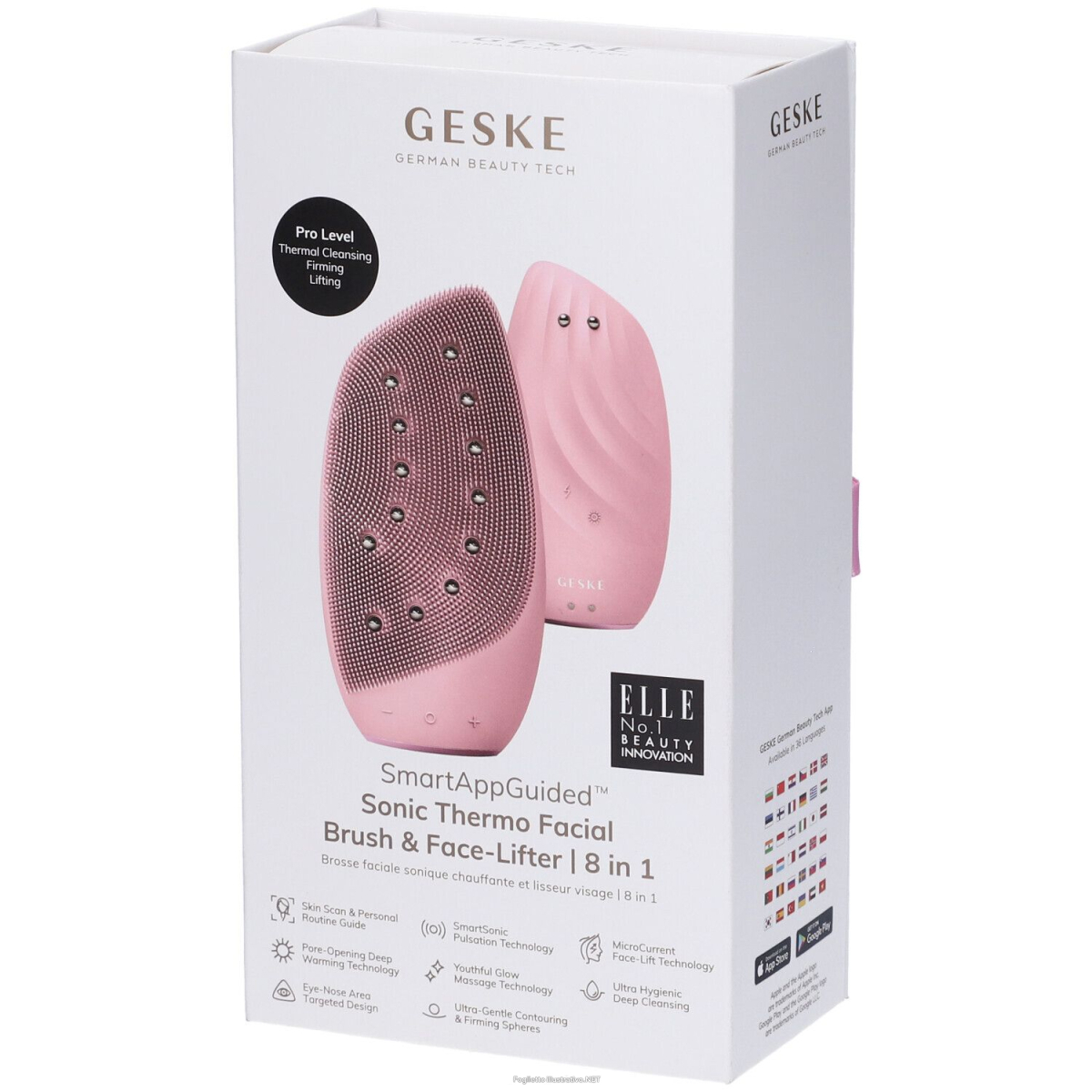 Acquista Online geske sonic thermo facial brush & face-lifter | 8 in 1 rosa pz altro e Cerca il miglior prezzo