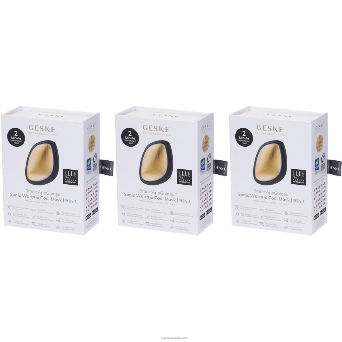 Acquista Online geske sonic warm & cool mask | 9 in 1 grigio 3x1 st e Cerca il miglior prezzo