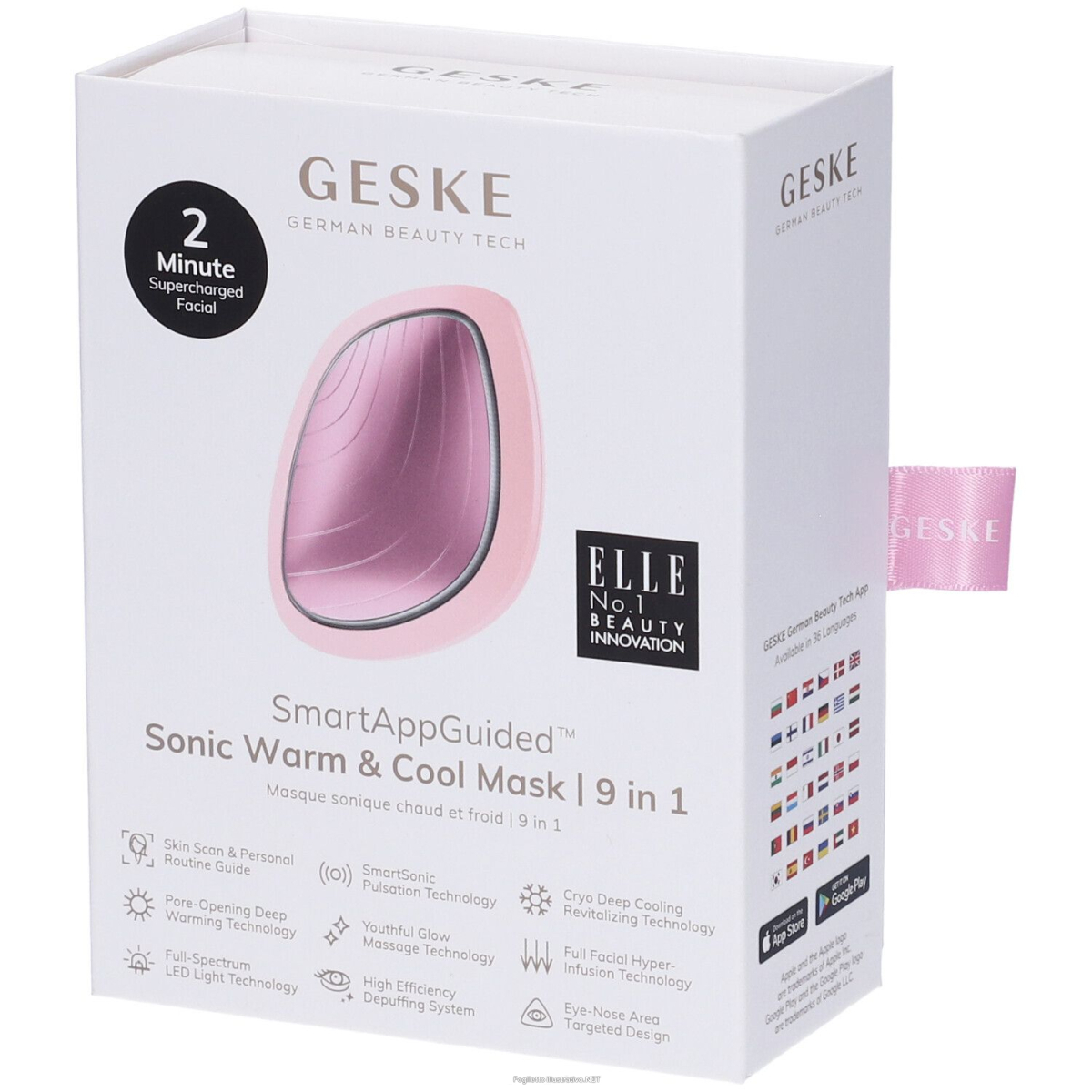 Acquista Online geske sonic warm & cool mask | 9 in 1 rosa pz altro e Cerca il miglior prezzo