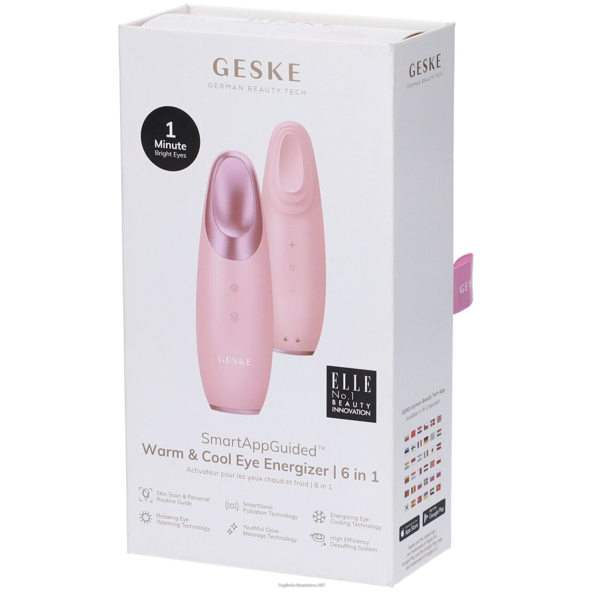 Acquista Online geske warm & cool eye energizer | 6 in 1 rosa pz altro e Cerca il miglior prezzo