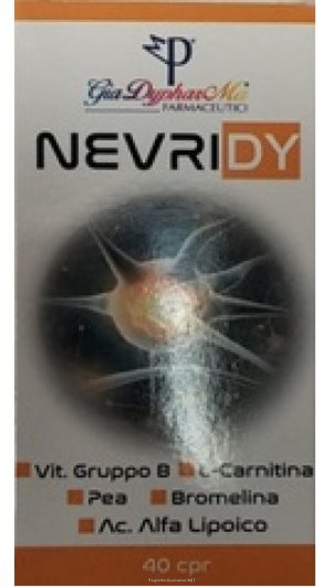 Acquista Online giadipharma farmaceutici nevridy integratore alimentare per sistema nervoso 40 compresse e Cerca il miglior prezzo