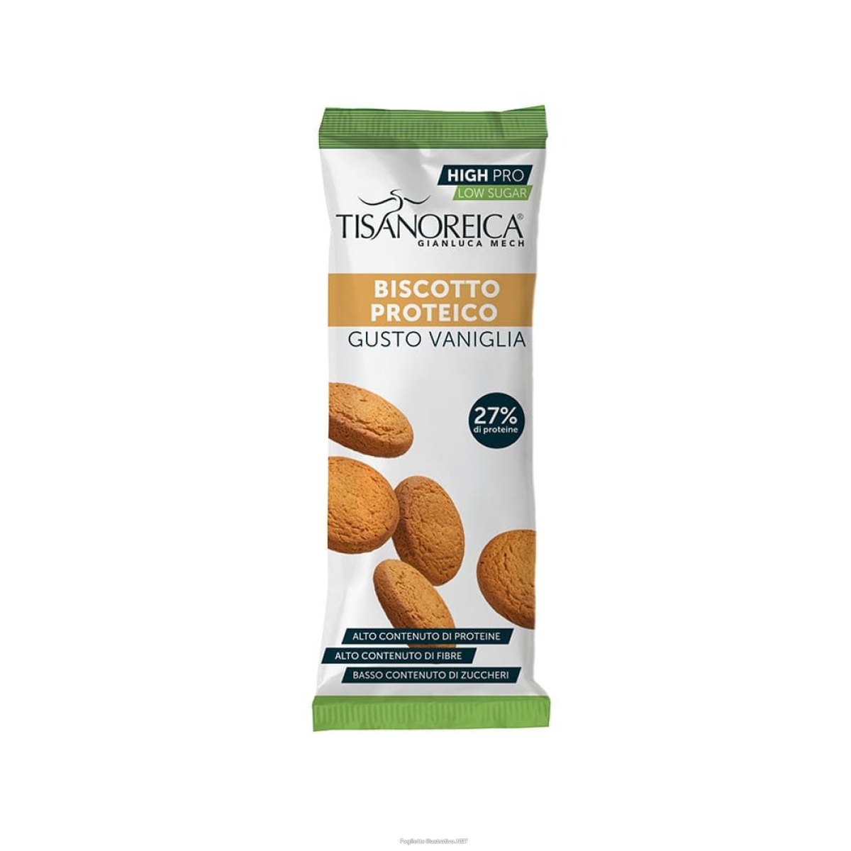 Acquista Online gianluca mech - high pro tisanoreica biscotto proteico al gusto vaniglia low sugar 150g e Cerca il miglior prezzo