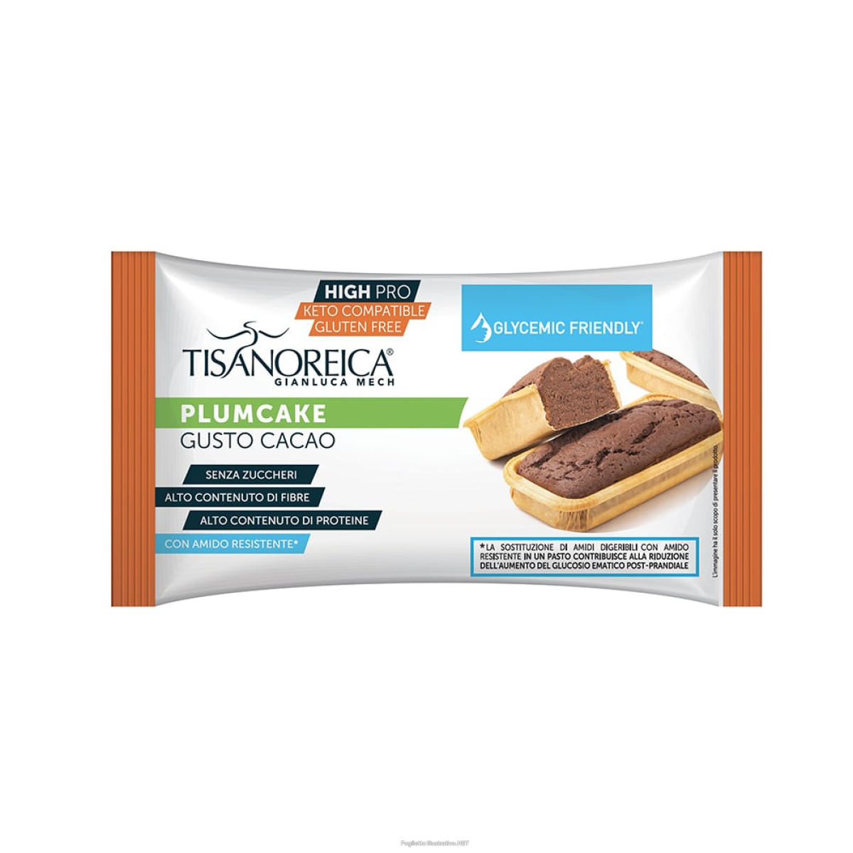 Acquista Online gianluca mech - high pro tisanoreica plumcake al cacao glycemic friendly 40g e Cerca il miglior prezzo