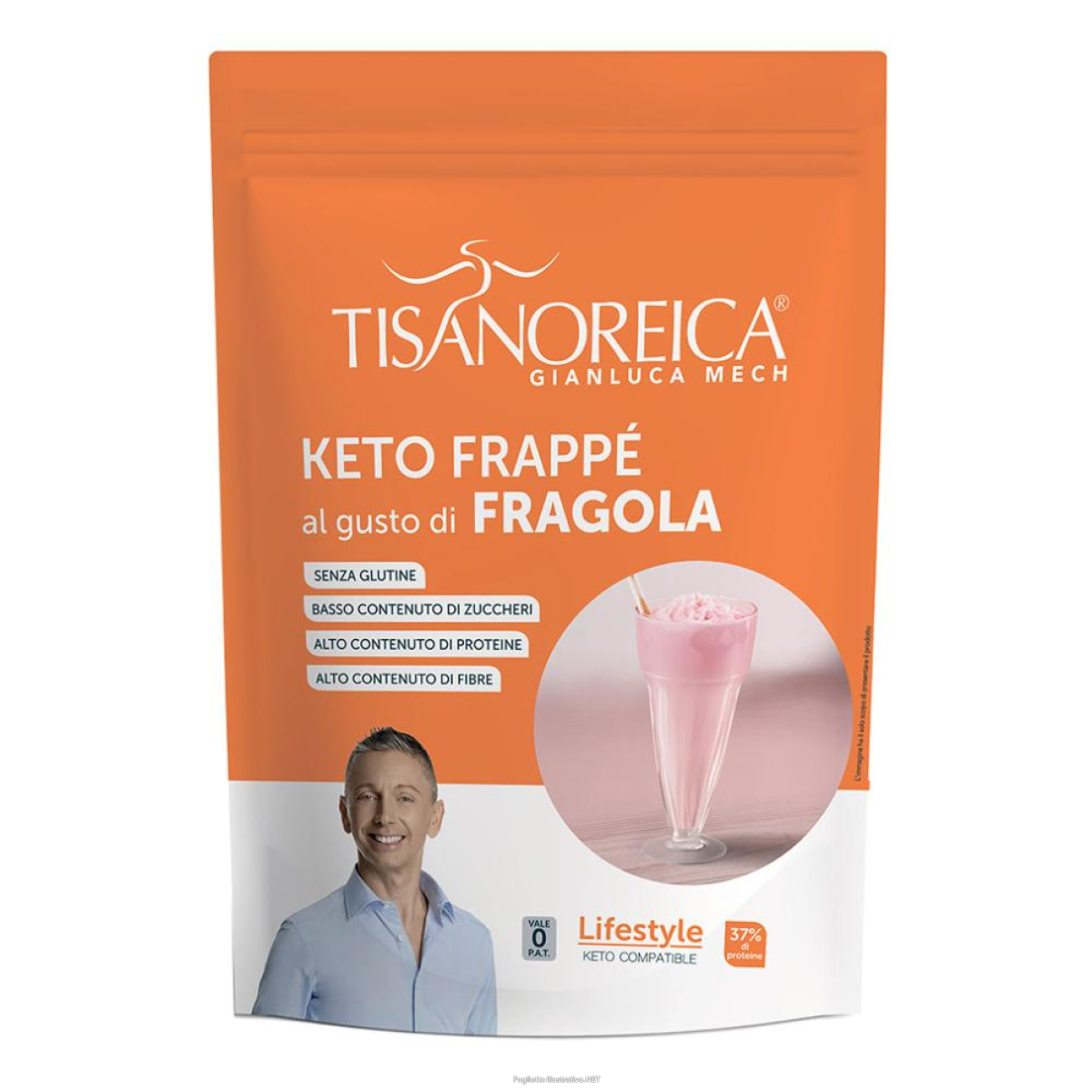 Acquista Online gianluca mech - tisanoreica keto frappè al gusto di fragola 400g e Cerca il miglior prezzo