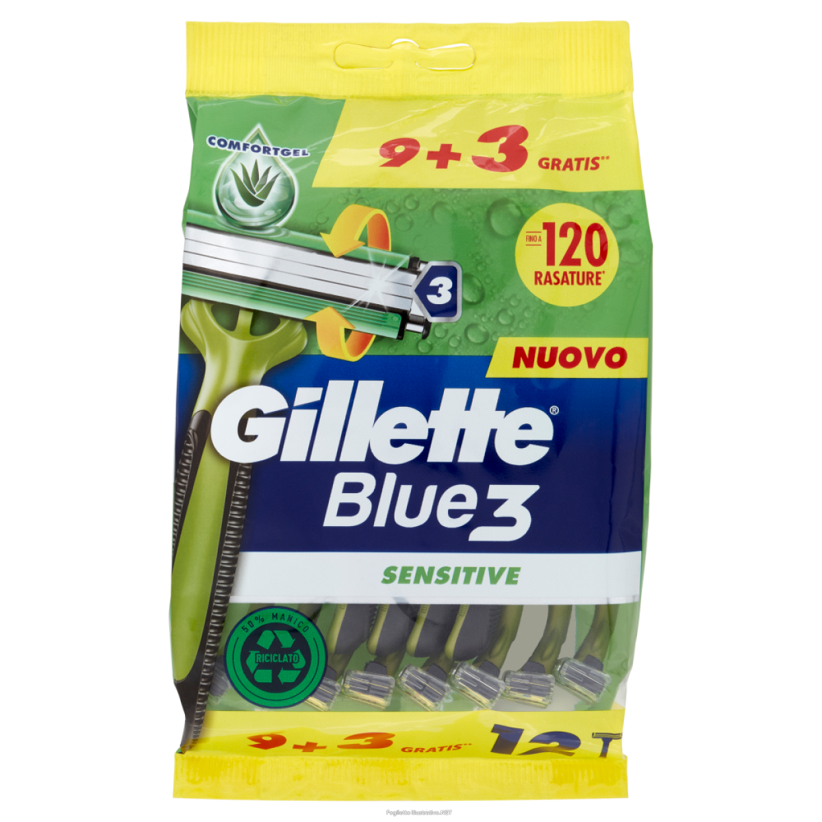 Acquista Online gillette blue3 sensit u&g 11pz e Cerca il miglior prezzo
