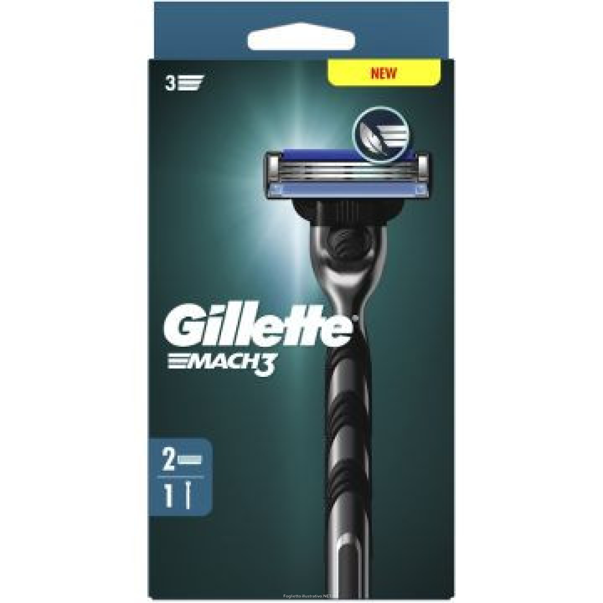 Acquista Online gillette mach3 rasoio standard + 2 ricariche lamette e Cerca il miglior prezzo