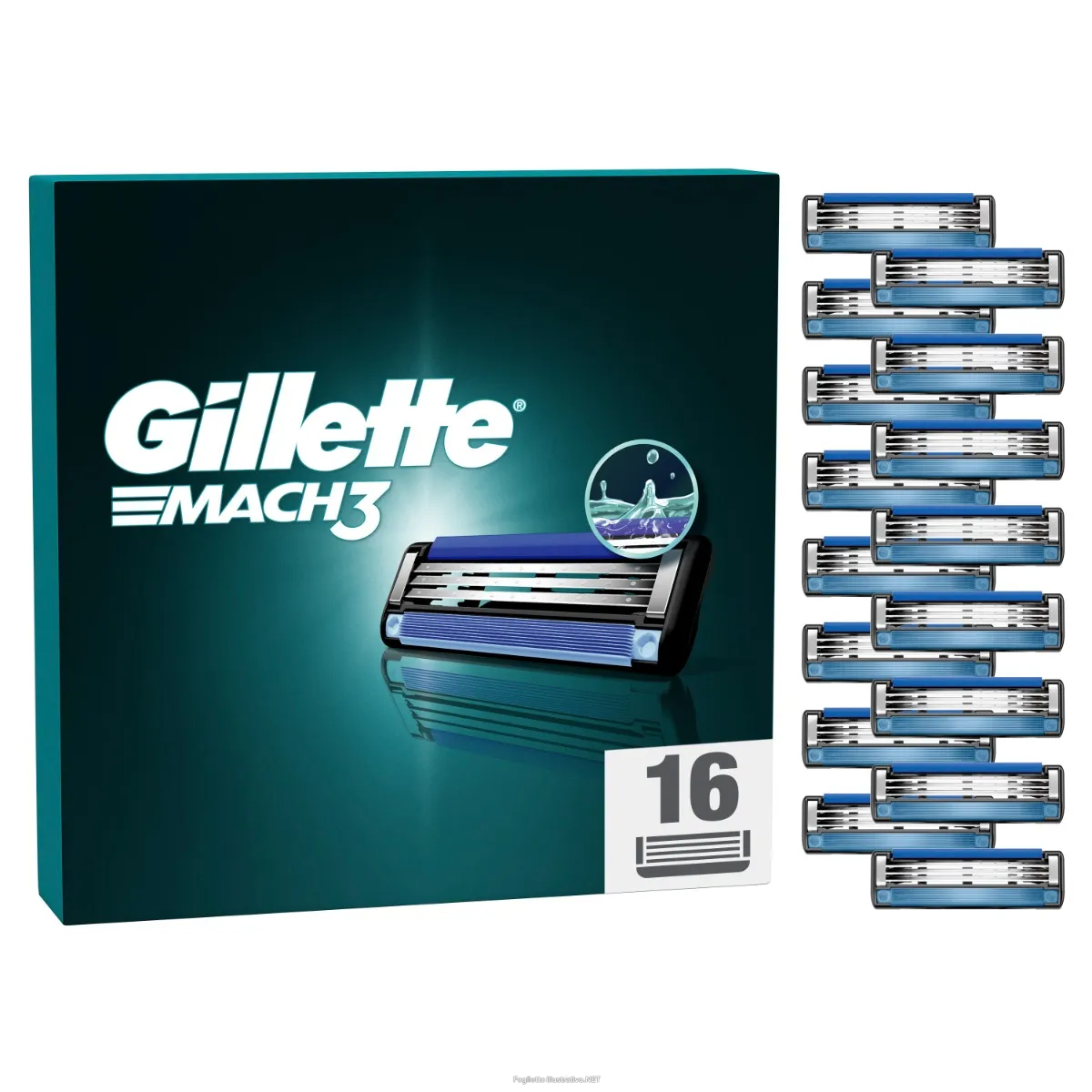Acquista Online gillette mach3 refill men 16 pezzi e Cerca il miglior prezzo