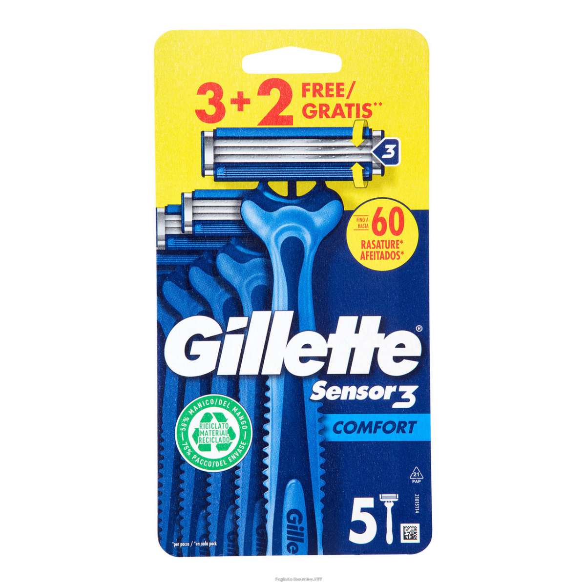 Acquista Online gillette sensor3 comfort 3+2 pezzi e Cerca il miglior prezzo