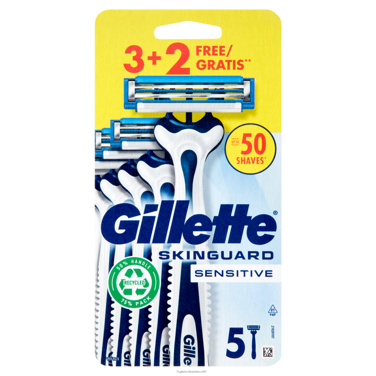 Acquista Online gillette skinguard sens 3+2pz e Cerca il miglior prezzo