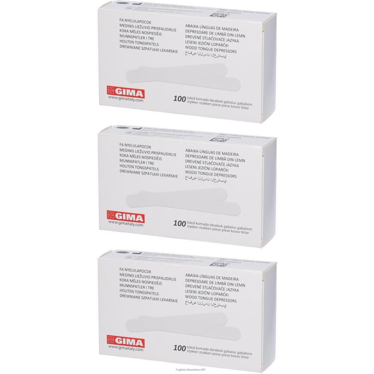 Acquista Online gima abbassalingua legno non sterile 3x100 st e Cerca il miglior prezzo