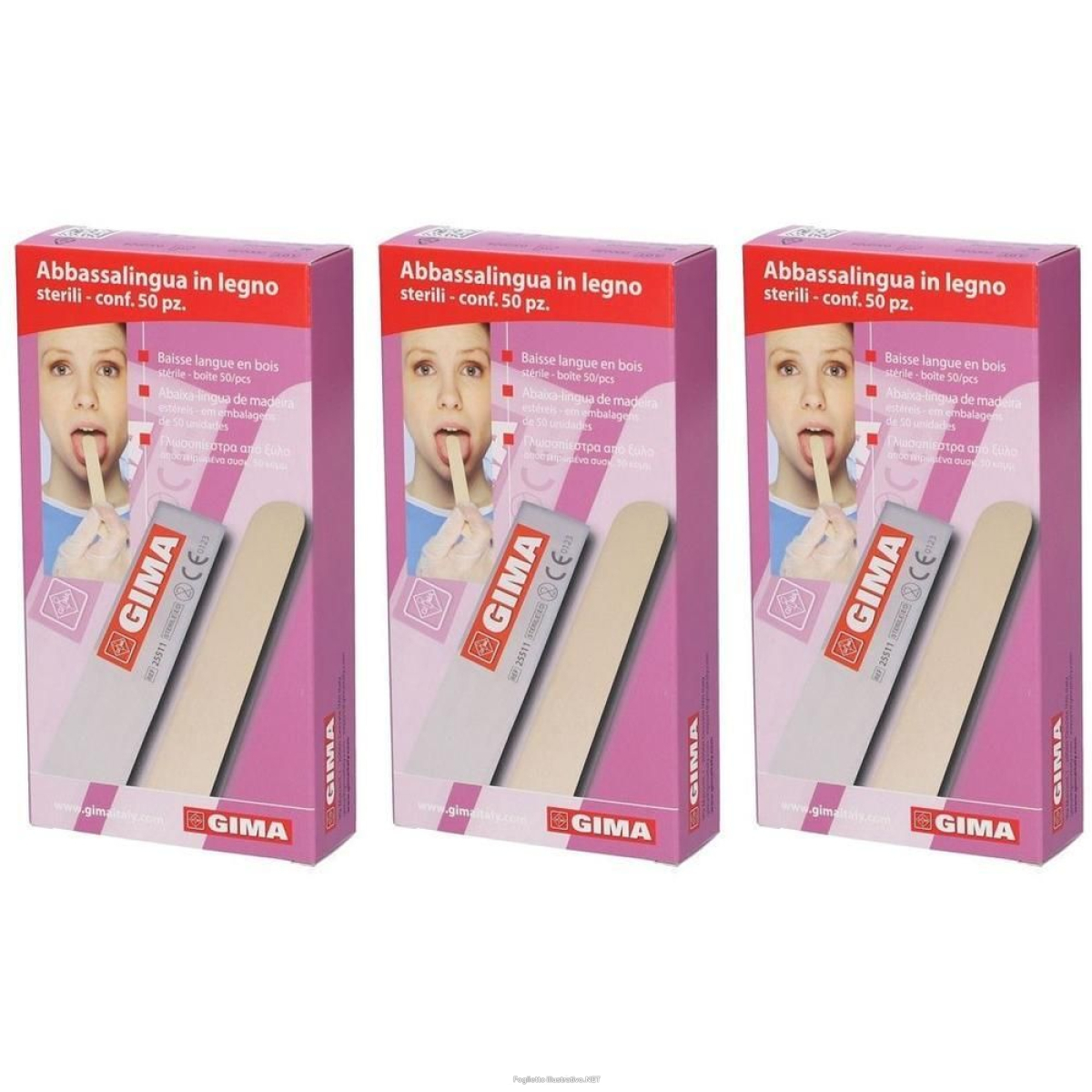 Acquista Online gima abbassalingua legno sterili 50 st e Cerca il miglior prezzo