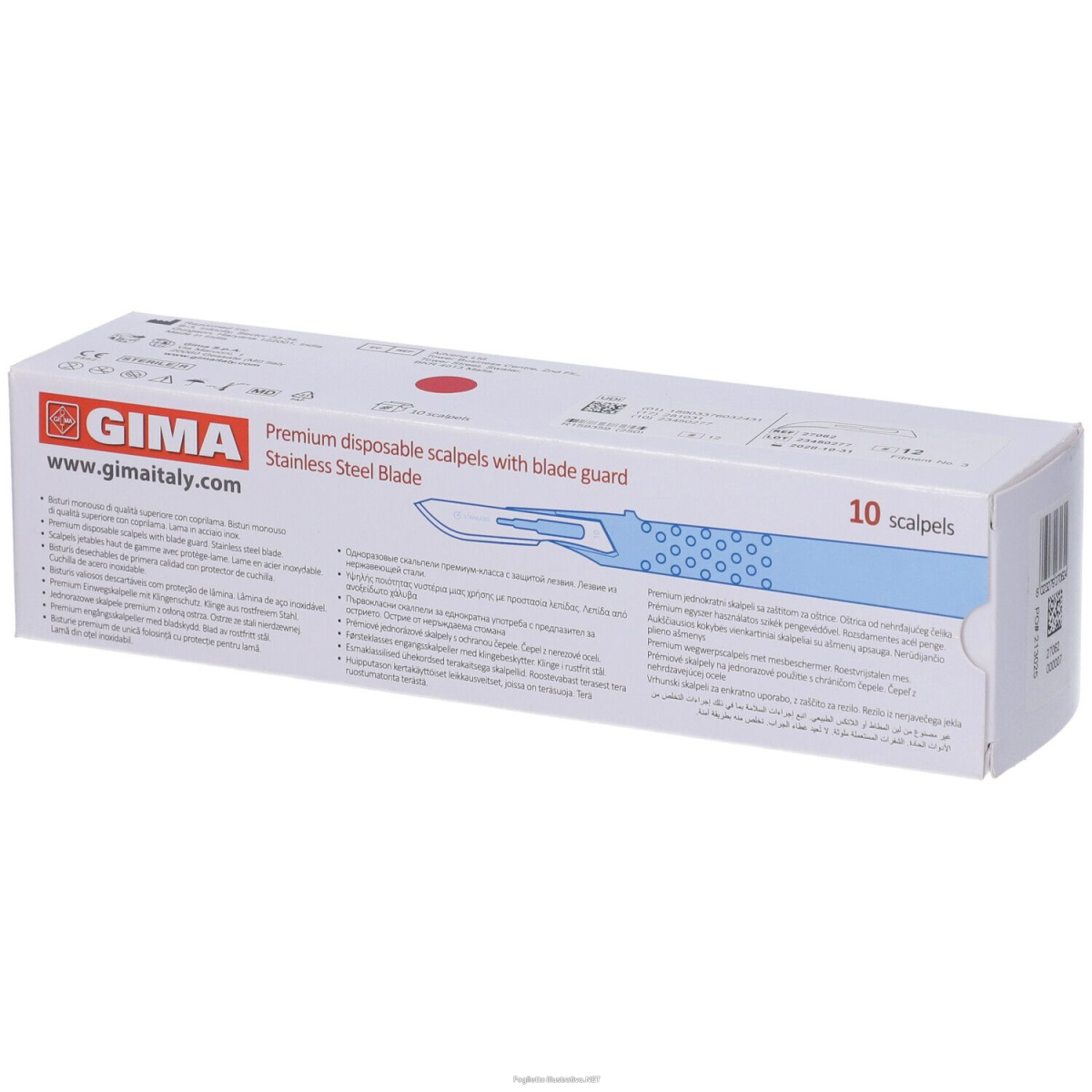 Acquista Online gima bisturi monouso sterile premium lama in acciaio inox manico ab e Cerca il miglior prezzo