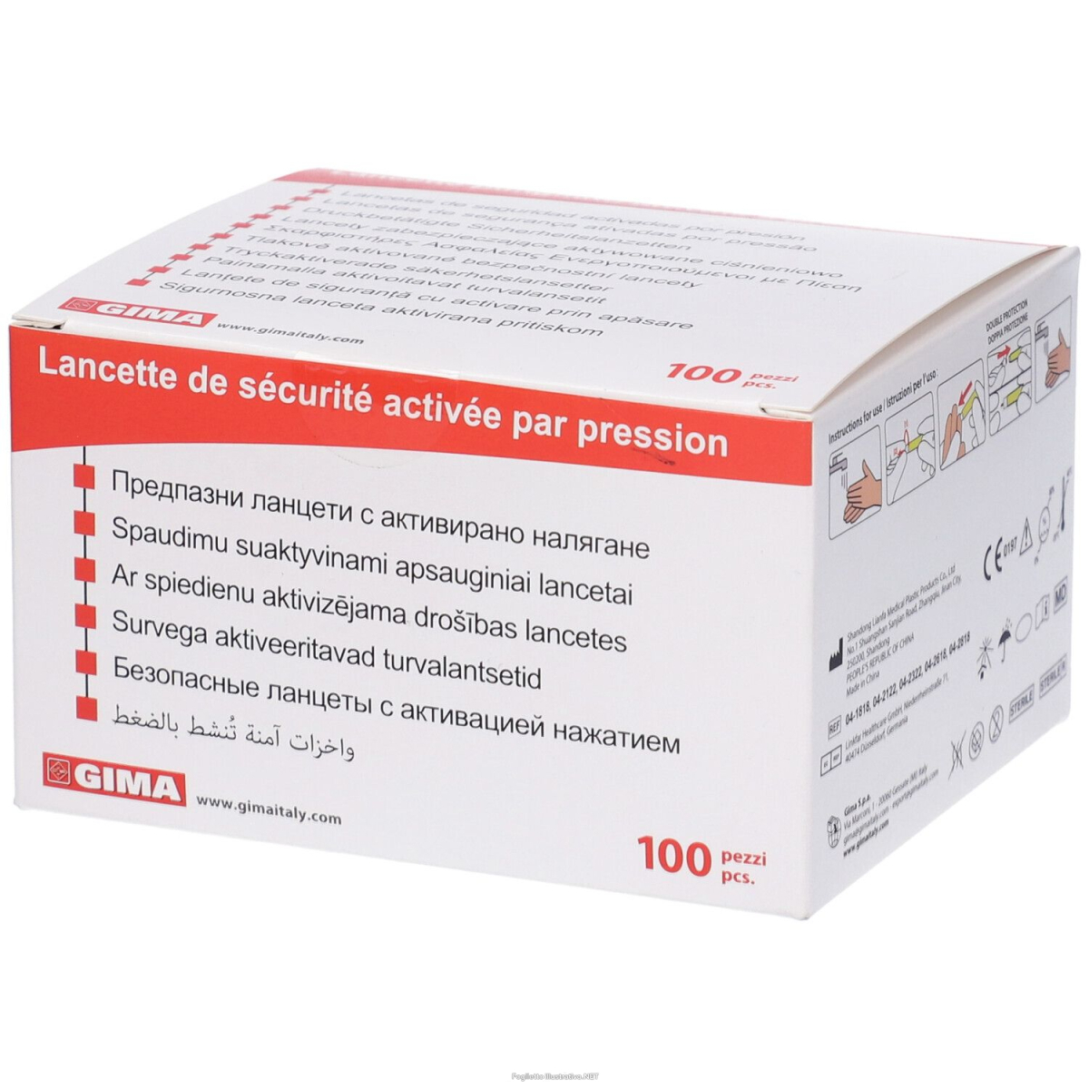 Acquista Online gima lancette automatiche di sicurezza rotonde - ago 23g 100 pz lancet e Cerca il miglior prezzo