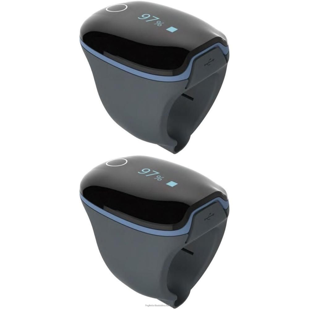 Acquista Online gima pulsossimetro o2ring monitoraggio continuo - adulti 2x1 st e Cerca il miglior prezzo