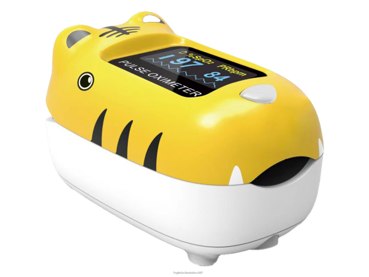 Acquista Online gima pulsoximetro pediatrico oxy 0 tigre)   monitoraggio divertente e sicuro per bambini e Cerca il miglior prezzo