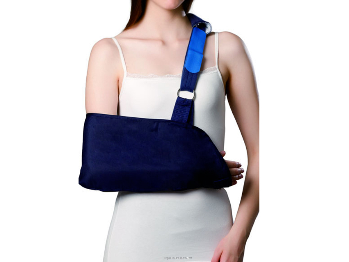 Acquista Online gima reggibraccio in stoffa blu taglia s supporto comodo e traspirante e Cerca il miglior prezzo