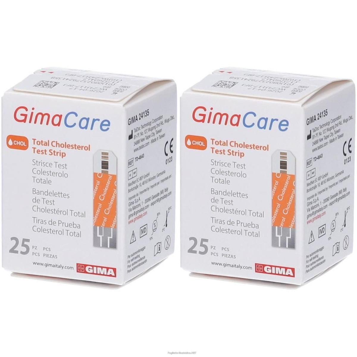 Acquista Online gima strisce colesterolo in flaconcino per monitor multiparametric e Cerca il miglior prezzo