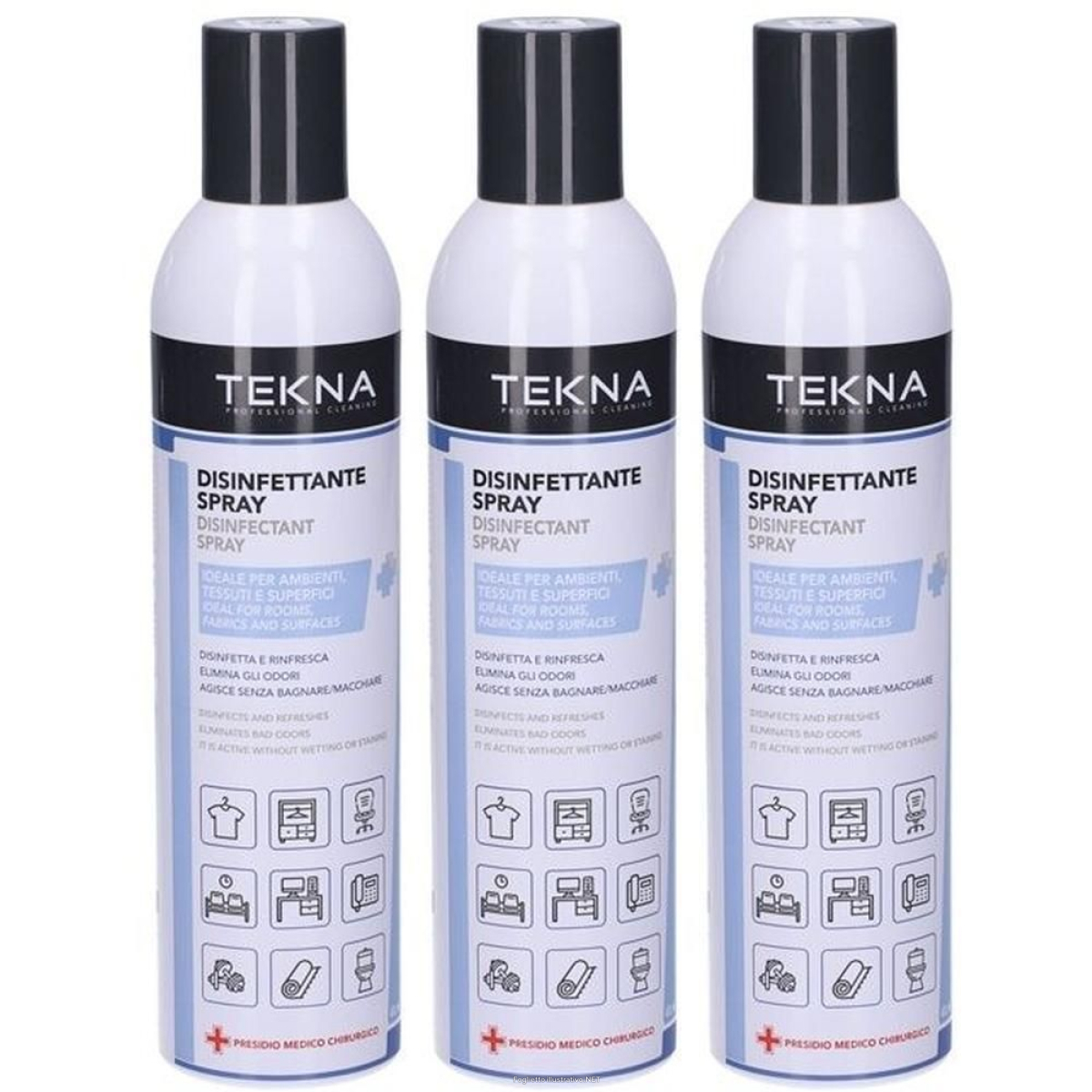 Acquista Online gima tekna disinfettante spray 3x400 ml e Cerca il miglior prezzo