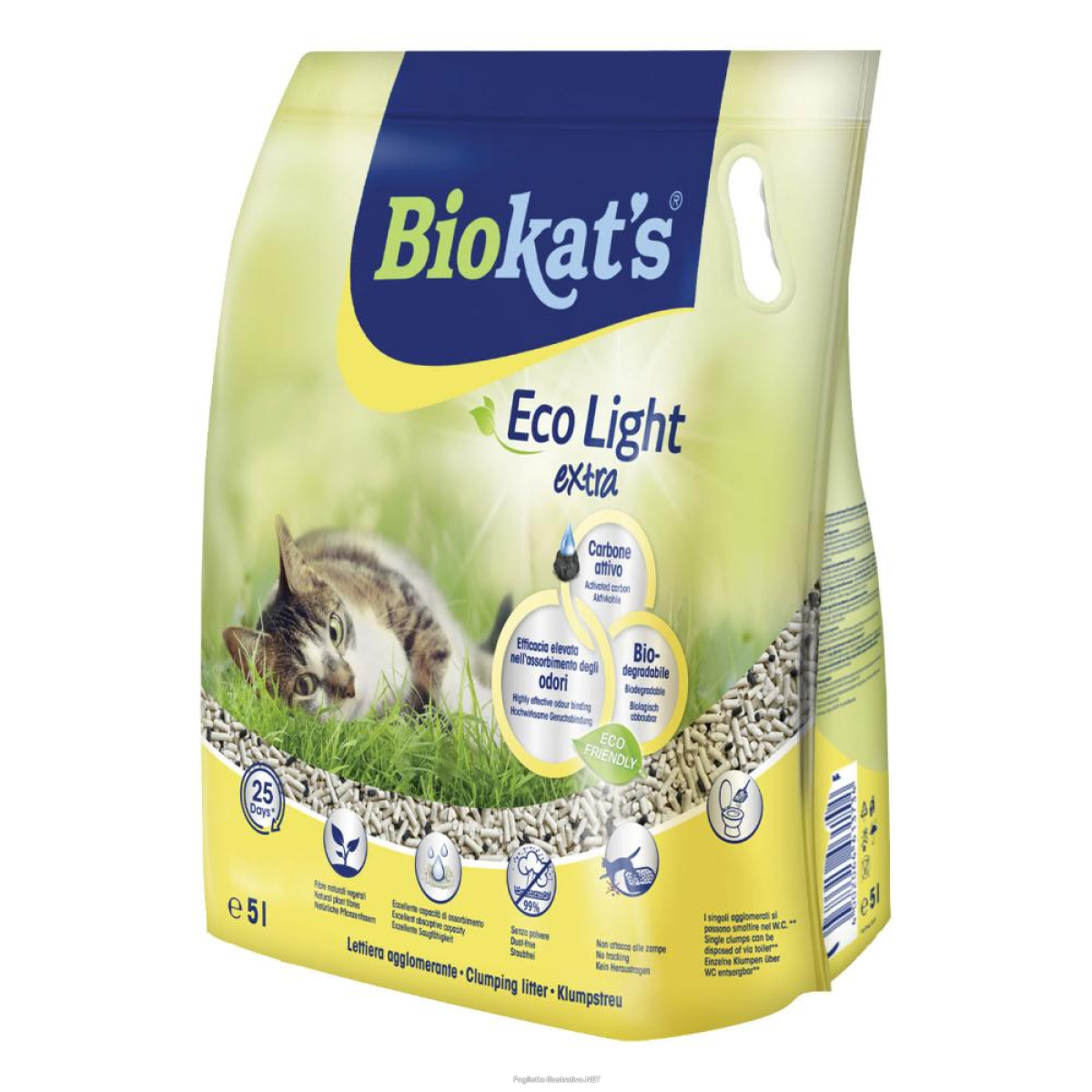 Acquista Online gimborn biokat's lettiera gatto eco light extra 5lt e Cerca il miglior prezzo
