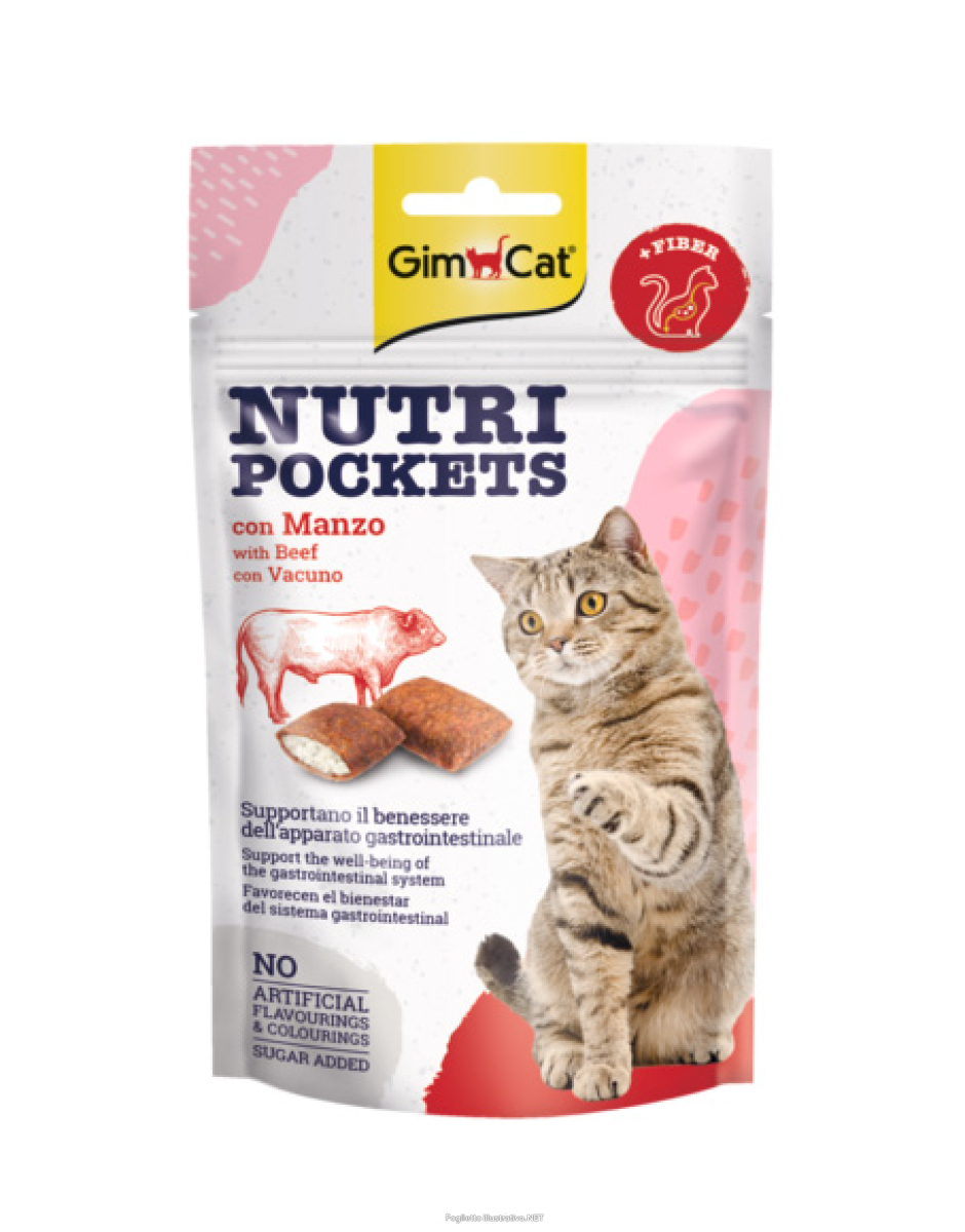 Acquista Online gimborn gimcat gatto snack nutri pockets manzo malto 60gr e Cerca il miglior prezzo