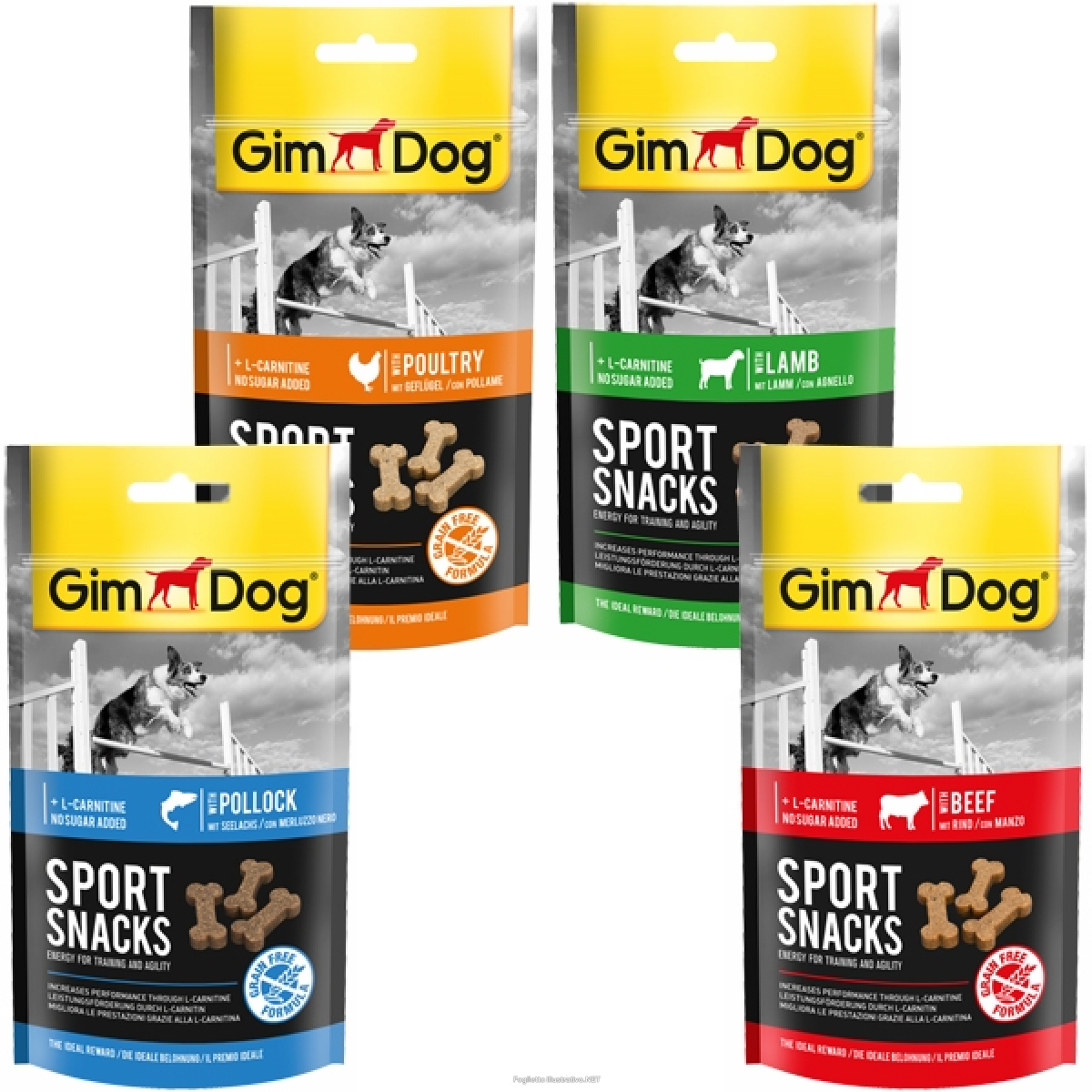 Acquista Online gimdog sport snacks ossicini grain free - 150gr - pollame e Cerca il miglior prezzo